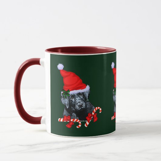 Cute Labrador Retriever kerstcadeaus Mok (Links)