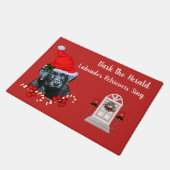 Cute Labrador Retriever Kerstmis Deurmat (Schuin)
