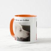 Cute Labrador Retriever Mix Dog Moederdag Mok (Voorkant links)