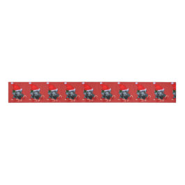 Cute Labrador Retriever Puppy Kerstmis Grosgrain Lint