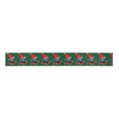 Cute Labrador Retriever Puppy Kerstmis Grosgrain Lint (Voorkant)