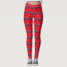 Cute Labrador Retriever Puppy Kerstmis Leggings