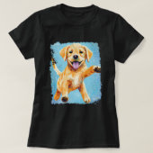 Cute Labrador Retriever T-shirt (Design voorkant)