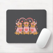 Cute Labrador Valentines Heart Dog Lover Men Women Muismat (Met muis)