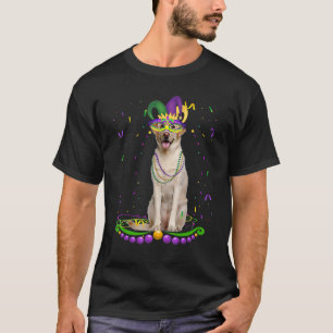 Cute Labrador Wearing Carnival Masker Mardi Gras D T-shirt