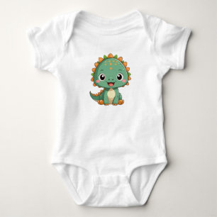 Cute Lachende Baby Dinosaur Bodysuit