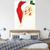 Cute lachende santa canvas afdruk (Insitu (Slaapkamer))