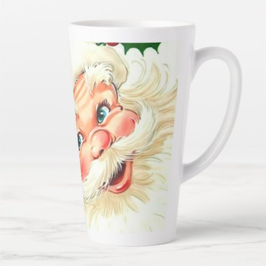 Cute lachende santa latte mok (Rechts)