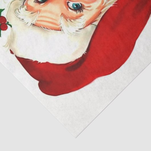 Cute lachende  santa tissuepapier (Detail)