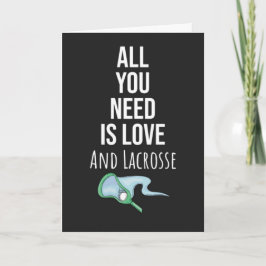 Cute Lacrosse Cards Team Player Goalie Stick Kaart