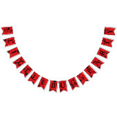 Cute Lady Bug-Birthday-Baby shower-Theme party Vlaggetjes (Alle)