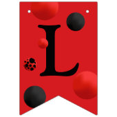 Cute Lady Bug-Birthday-Baby shower-Theme party Vlaggetjes (Tweede vlag)