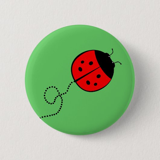 Cute Lady Bug Button (Voorkant)