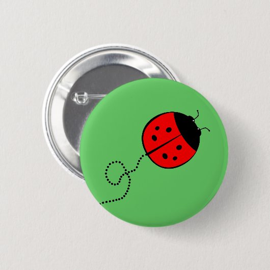Cute Lady Bug Button (Voorkant /achterkant)