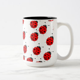 Cute Lady Bug Coffee Mok- groottes Tweekleurige Koffiemok