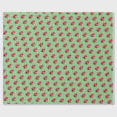 Cute Lady Bug Gift Wrapping Paper Cadeaupapier (Vlak)