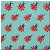 Cute Lady Bug Kind Baby Nursery Bug Insect Blauwgr Stof (Swatch)
