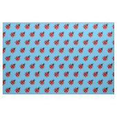 Cute Lady Bug Kind Baby Nursery Bug Insect Blue Stof (Fat Quarter)