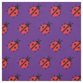 Cute Lady Bug Kind Baby Nursery Bug Insect Paars Stof (Swatch)