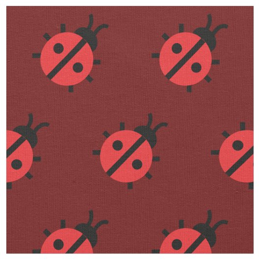 Cute Lady Bug Kind Baby Nursery Bug Insect Red Stof (Close Up)
