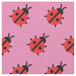 Cute Lady Bug Kind Baby Nursery Bug Insecte Pink Stof