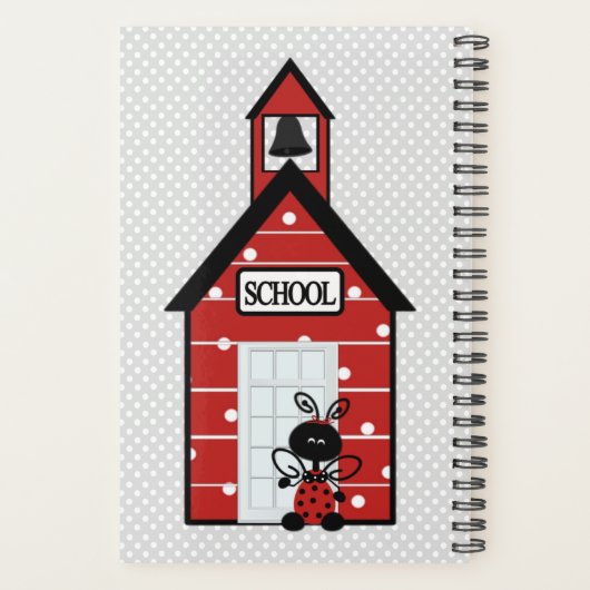 Cute Lady Bug-leraar Daily Planner (Achterkant)
