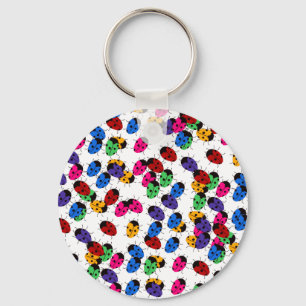 Cute Lady Bug-ontwerp Sleutelhanger