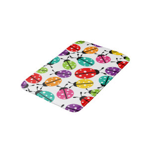 Cute Lady Bug Pattern Badmat