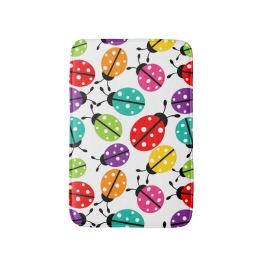 Cute Lady Bug Pattern Badmat (Voorkant Verticaal)