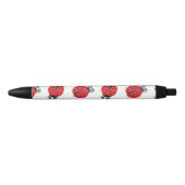 Cute Lady Bug Pattern Zwarte Inkt Pen (Voorkant)
