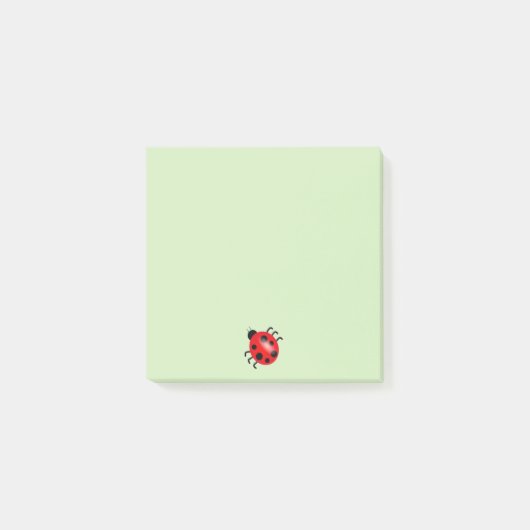 Cute Lady Bug Post-it Notes (Voorkant)