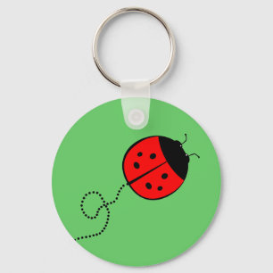 Cute Lady Bug Sleutelhanger