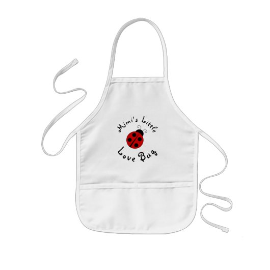Cute Lady Bug, speciaal gepersonaliseerd Mimi's Li Kinder Schort (Voorkant)