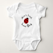 Cute Lady Bug, speciaal gepersonaliseerd Mimi's Li Romper (Voorkant)