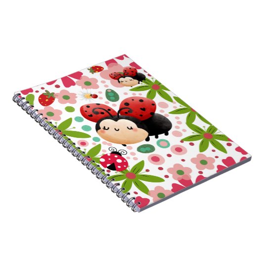 Cute Lady Bugs 🐞 Notitieboek (Rechterzijde)