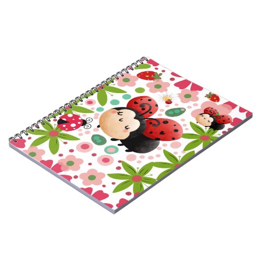 Cute Lady Bugs 🐞 Notitieboek (Linkerzijde)