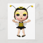 Cute Lady Bumblebee Fairy Doll 2 Briefkaart (Voorkant)