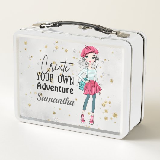 Cute Lady | Creëer uw eigen | Personaliseren | Gri (Achterkant)