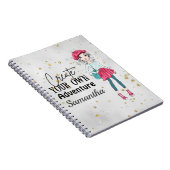Cute Lady | Creëer uw eigen | Personaliseren | Gri Notitieboek (Rechterzijde)
