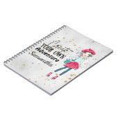 Cute Lady | Creëer uw eigen | Personaliseren | Gri Notitieboek (Linkerzijde)