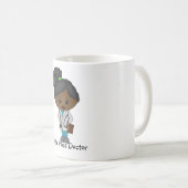 Cute Lady Doctor Mok - Zwart/Afrikaans (Voorkant rechts)