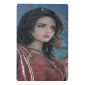 Cute Lady Mini-klembord Mini Klembord (Achterkant)