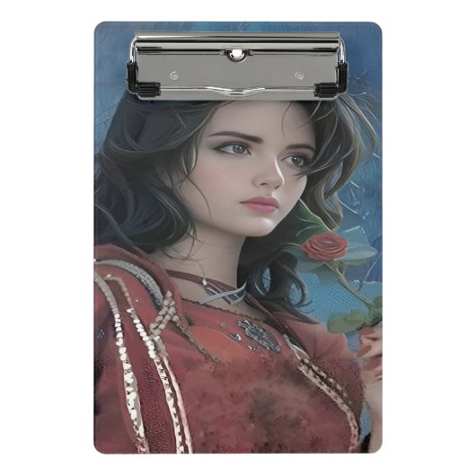 Cute Lady Mini-klembord Mini Klembord (Voorkant)