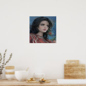 Cute Lady Poster (Keuken)