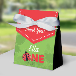Cute Ladybug 1st Birthday Party Favor Box for girl Bedankdoosjes