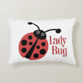Cute Ladybug Animal Print Decoratief Kussen (Voorkant)