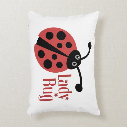 Cute Ladybug Animal Print Decoratief Kussen (Voorkant(Verticaal))
