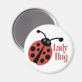 Cute Ladybug Animal Print Magneet (Voorkant / Achterkant)