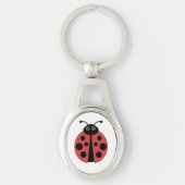 Cute Ladybug Animal Print Sleutelhanger (Voorkant)