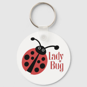 Cute Ladybug Animal Print Sleutelhanger